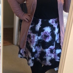 Torrid size 1 floral skater skirt